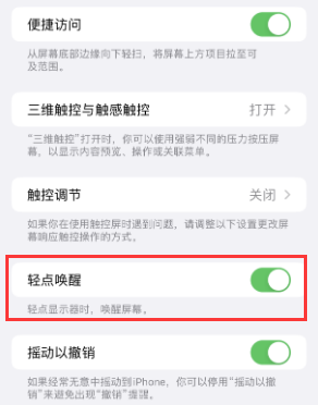 齐齐哈尔苹果授权维修站分享iPhone轻点无法唤醒怎么办