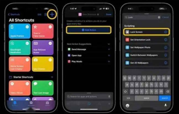 齐齐哈尔苹果14锁屏维修店分享iPhone14升级iOS16.4后如何创建锁屏快捷方式 